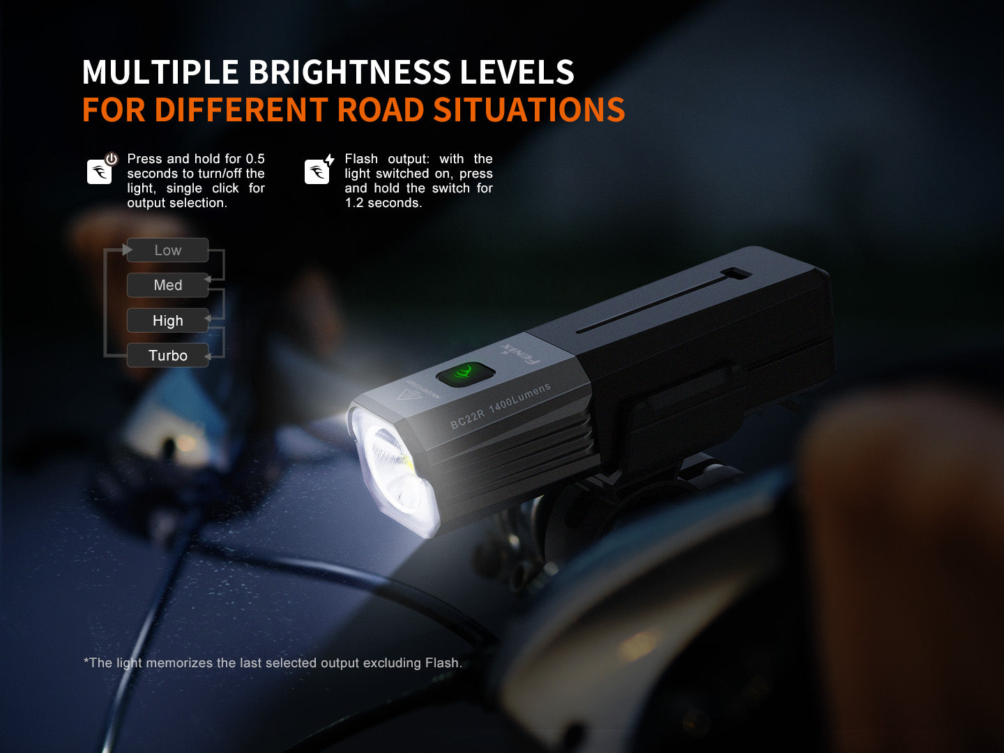 Fenix BC22R High Performance Road Bike Light