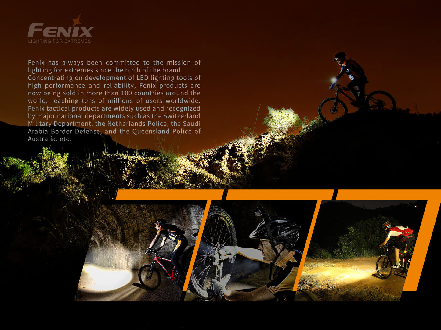 Fenix BC30 V2 Dual Beam Bike Front Light with Wireless Remote - 2,200 Lumens