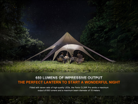 Fenix CL26R Pro Multifunctional Portable Lantern - 650 Lumens