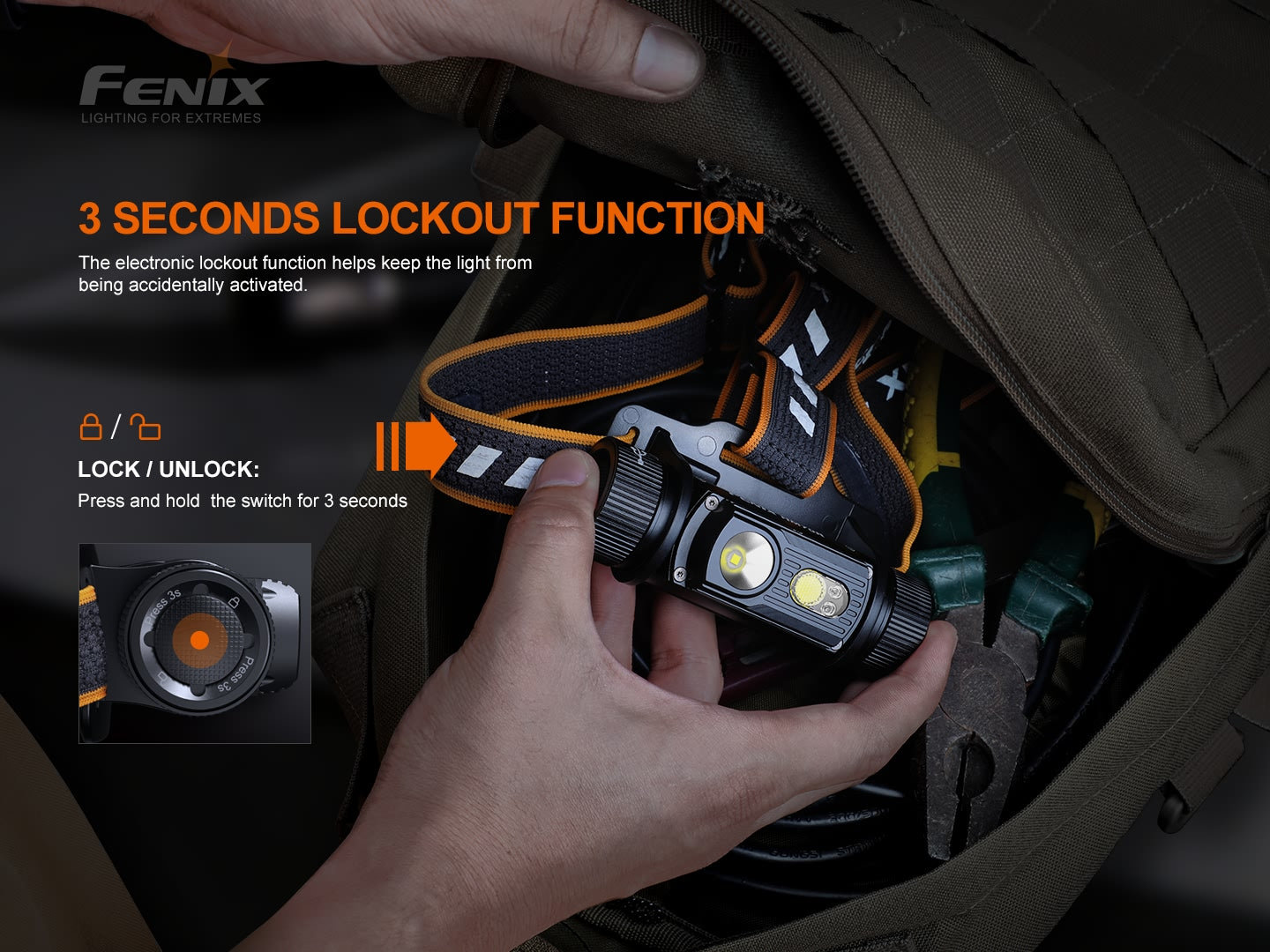 Fenix HM70R Rechargeable Headlamp - 1600 Lumens