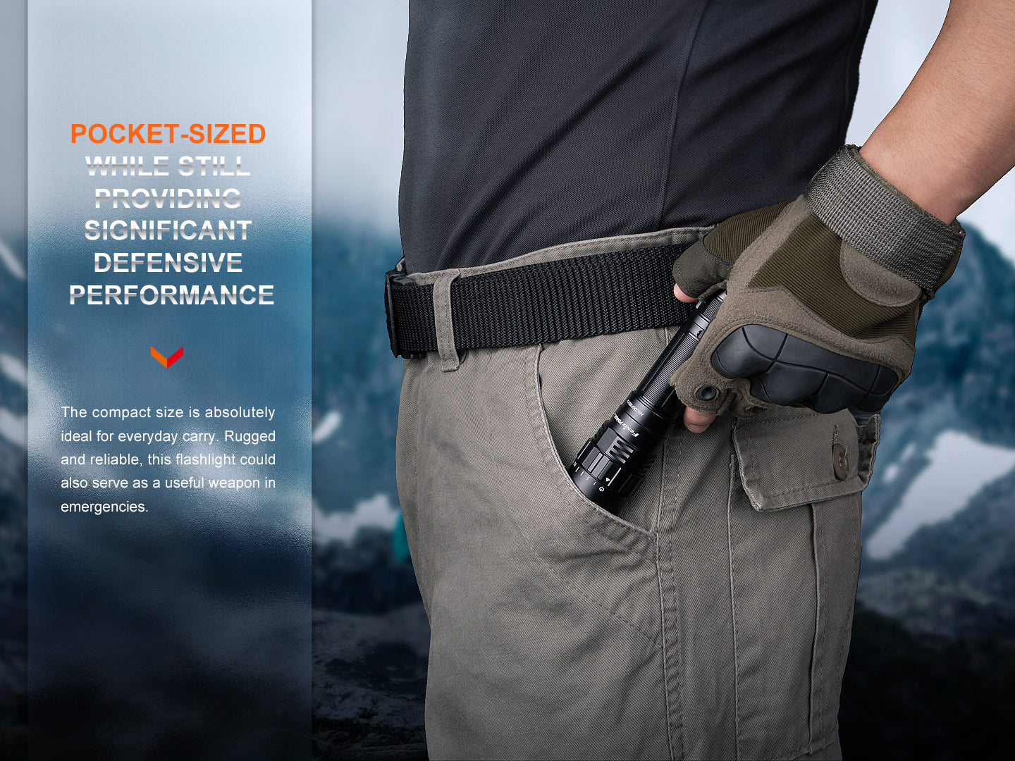 Fenix PD40R V3 USB-C Rechargeable Flashlight 500 Meters Throw - 3,000 Lumens