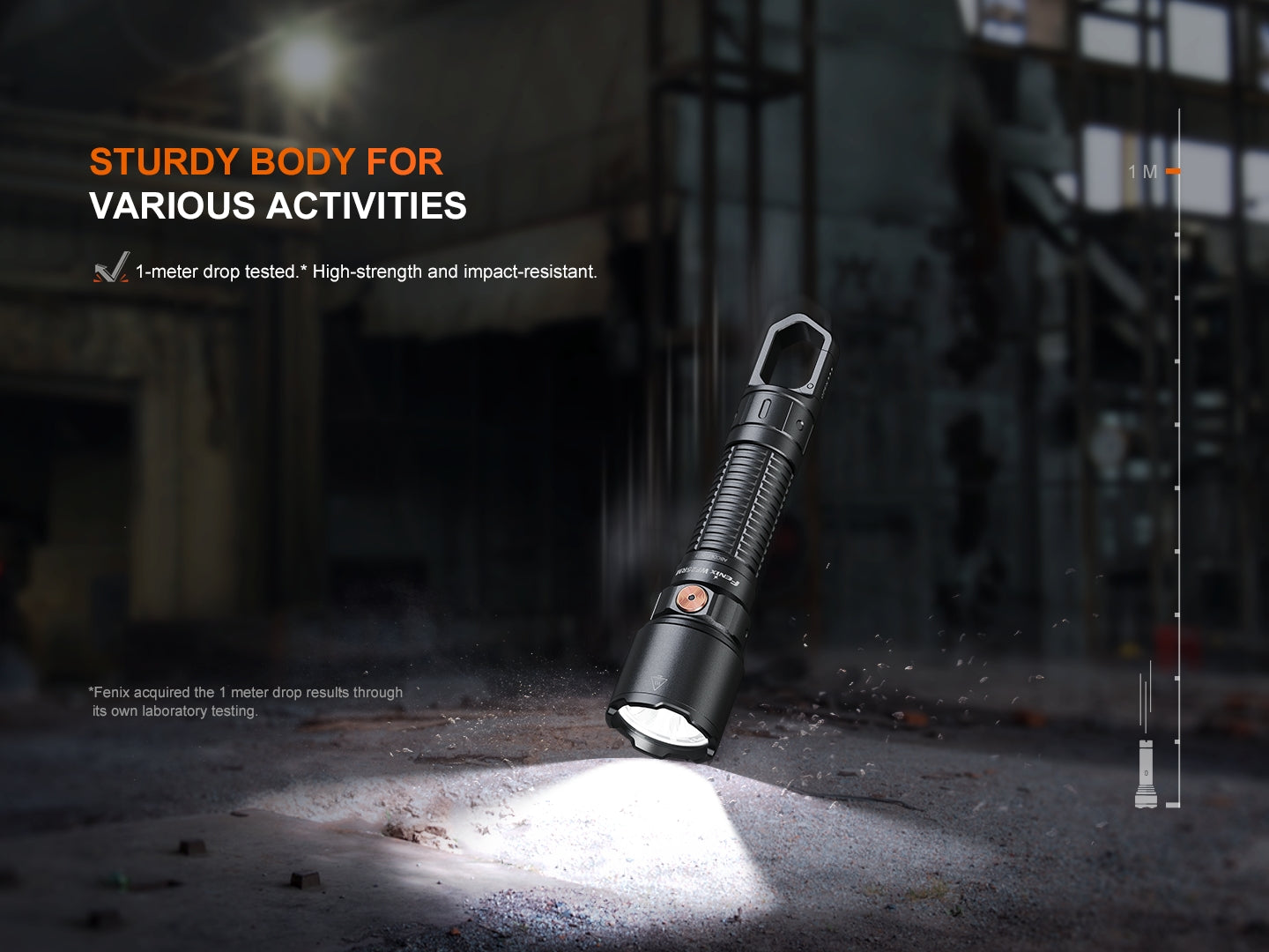 Fenix WF25RM Multi-Functional Flashlight with Secondary UV Light & Charging Cradle