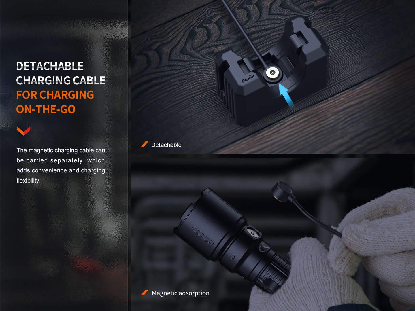 Fenix WF26R High Performance Cradle Charging Duty Flashlight