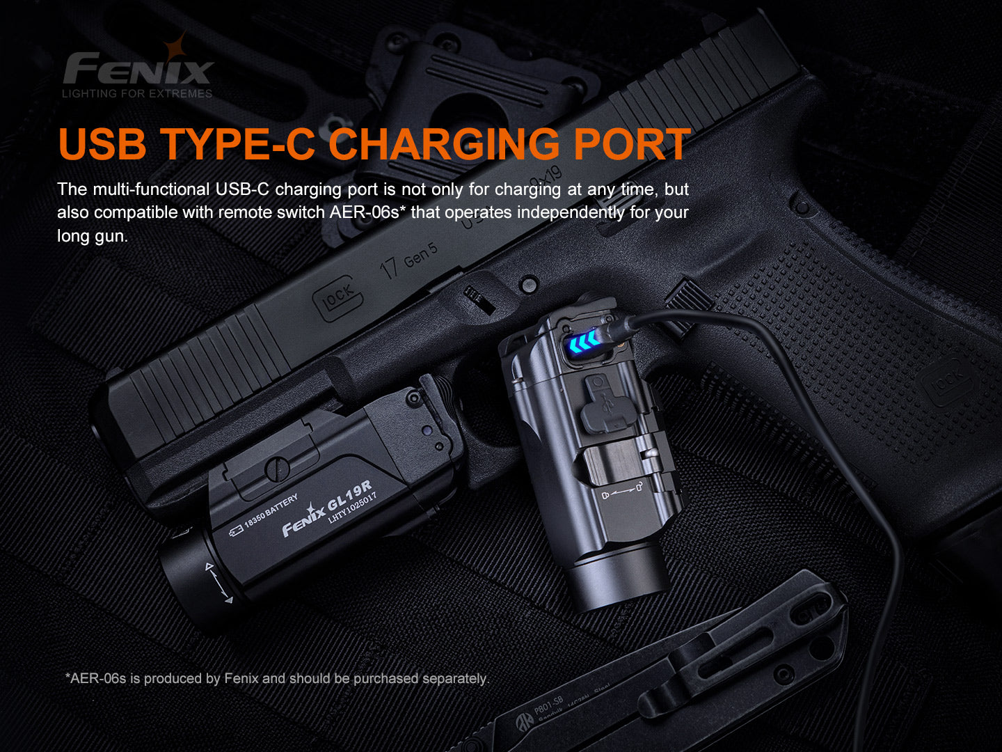 Fenix GL19R USB-C Rechargeable Tactical Flashlight