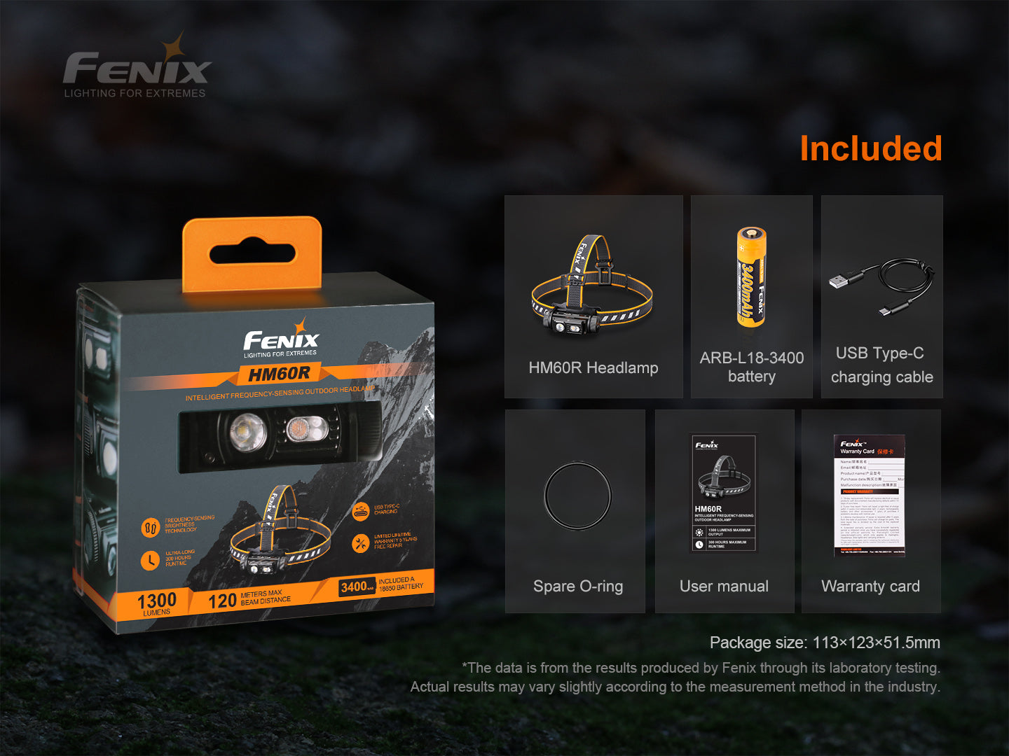 Fenix HM60R Intelligent Frequency-Sensing Outdoor Headlamp