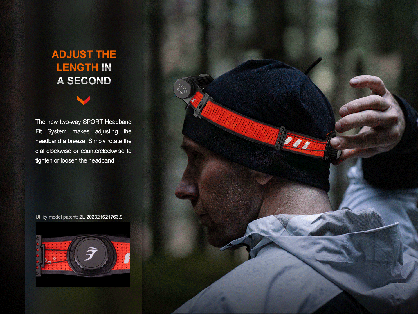 Fenix HM62-T Ultra Lightweight Magnesium Headlamp With Emergency Whistle