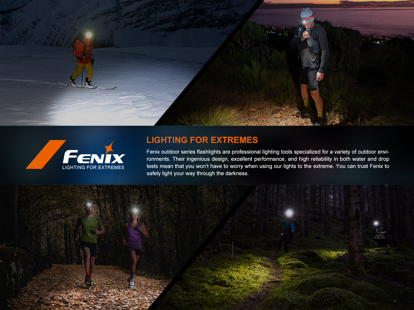 Fenix HM62-T Ultra Lightweight Magnesium Headlamp With Emergency Whistle