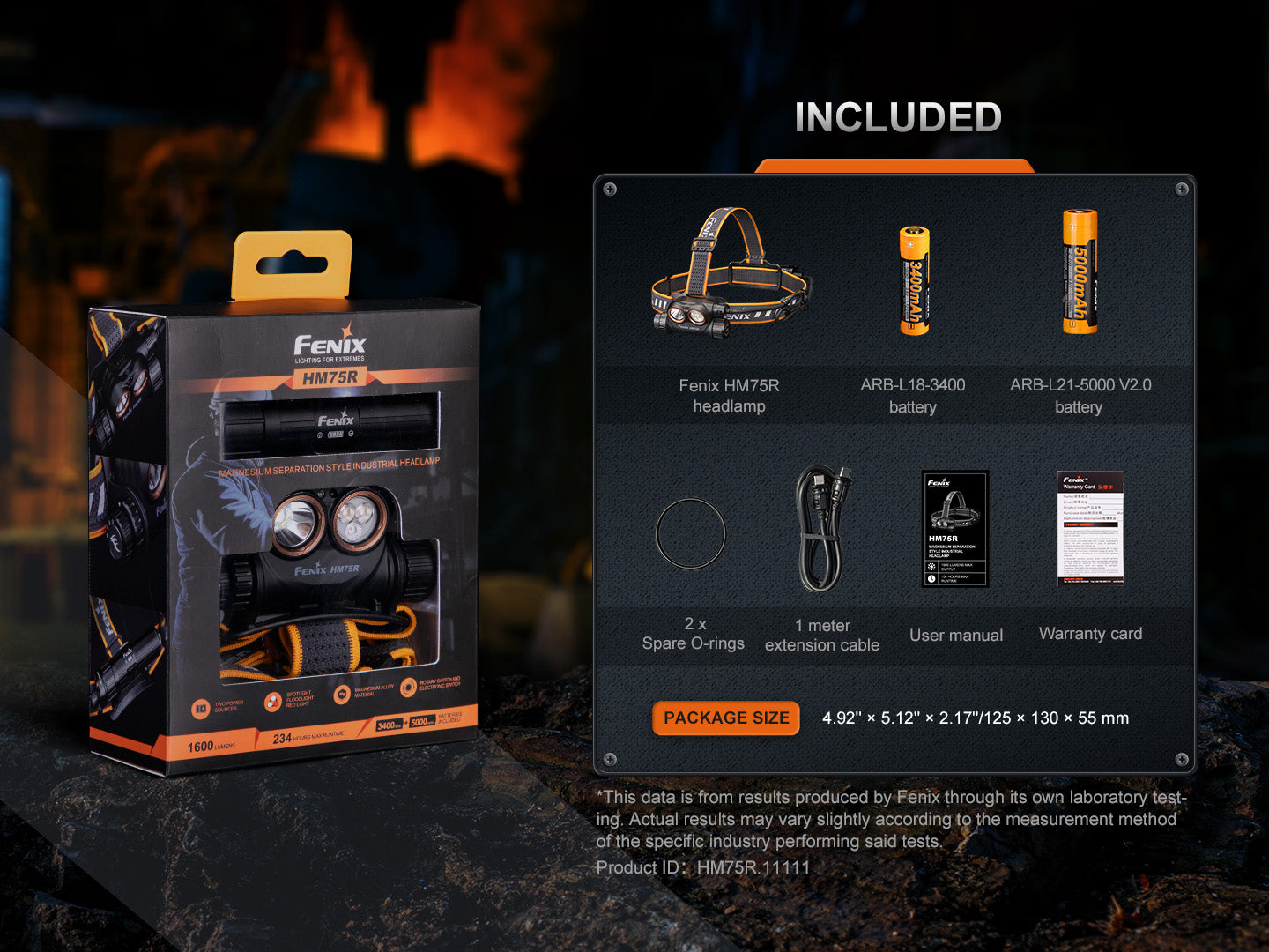 Fenix HM75R High Performance Industrial Headlamp
