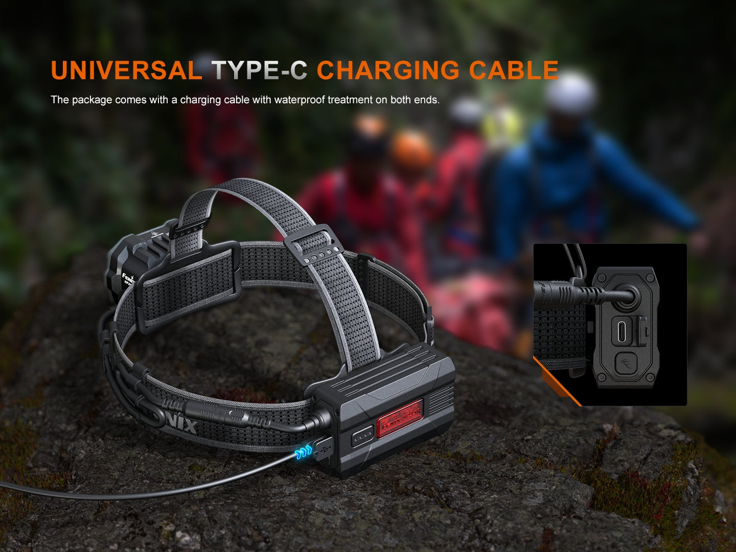 Fenix HP35R Heavy Duty Headlamp 450 Meters - 4,000 Lumens