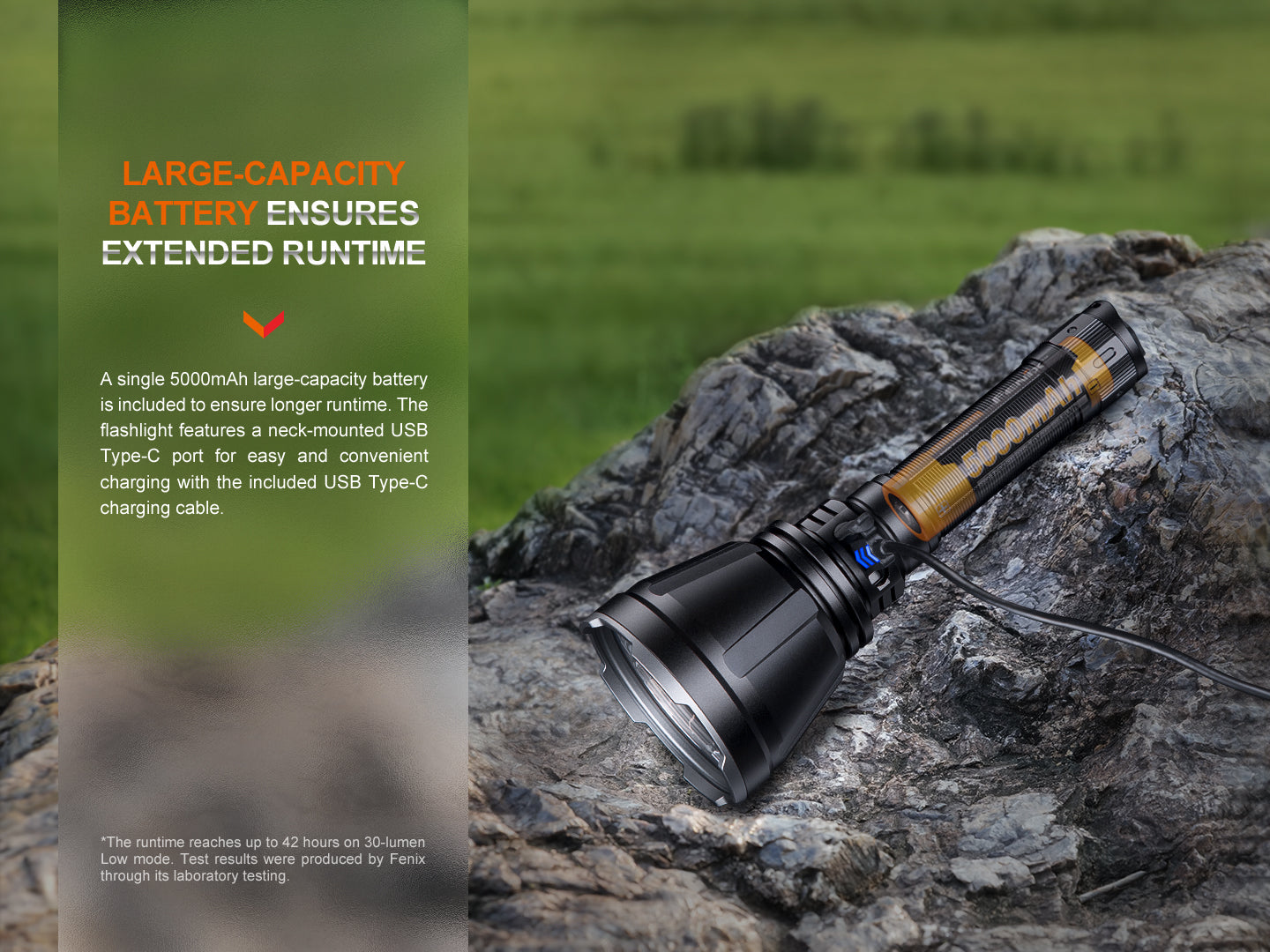Fenix HT18R Long Range Flashlight 1,100 Meters Throw - 2,800 Lumens
