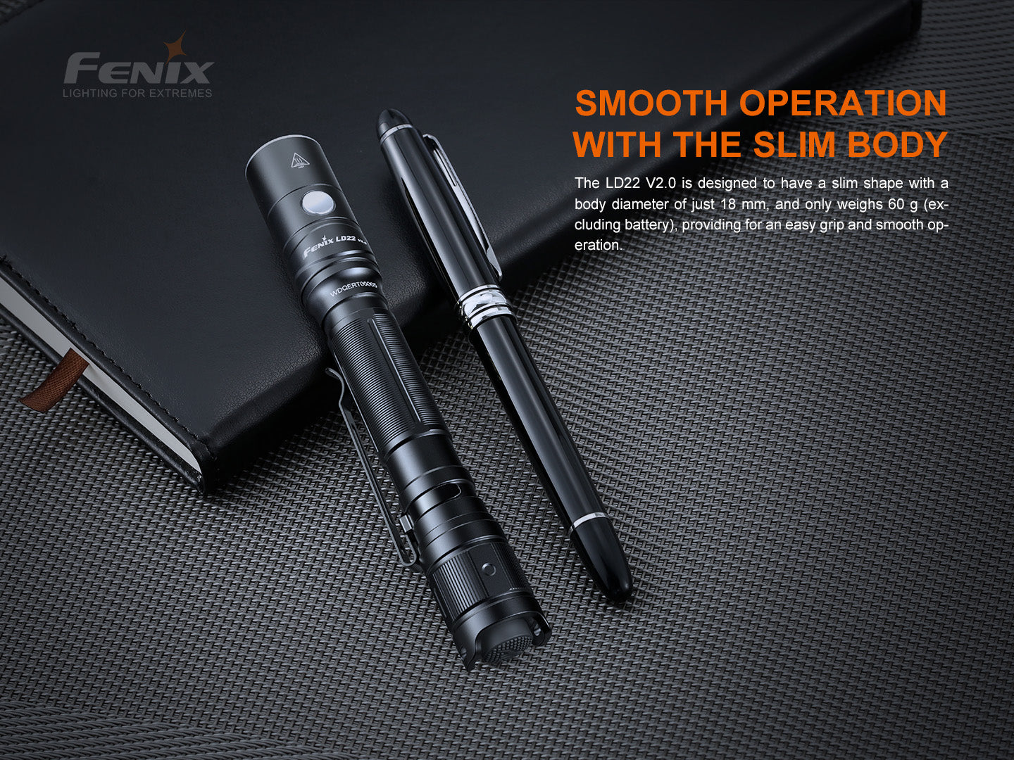 Fenix LD22 V2.0 Compact Rechargeable LED Flashlight