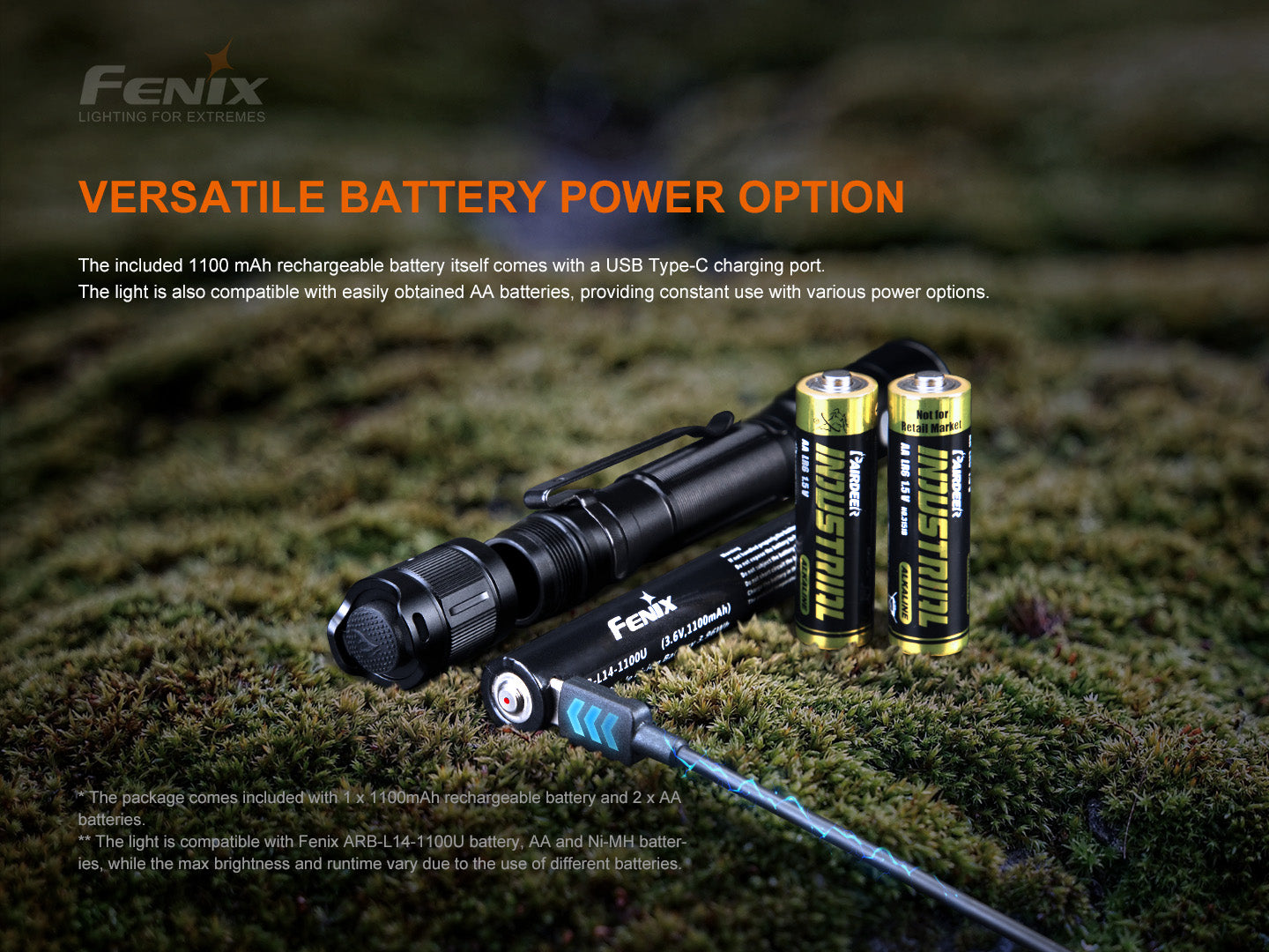 Fenix LD22 V2.0 Compact Rechargeable LED Flashlight