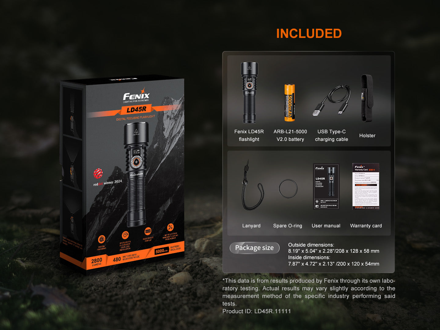 Fenix LD45R Advance Digital Focusing Outdoor Flashlight