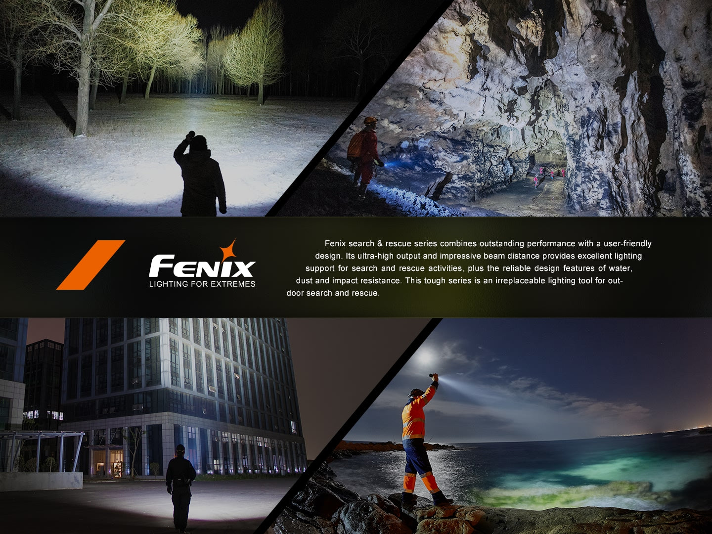 Fenix LR40R V2 High Power Flashlight 900 Meters Throw - 15,000 Lumens