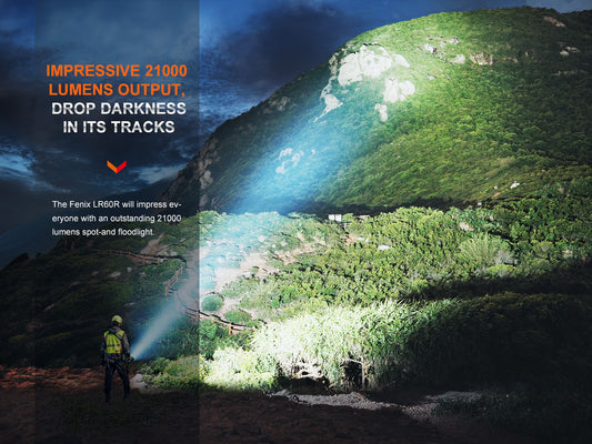 Fenix LR60R High Power Flashlight 1,085 Meters - 21,000 Lumens