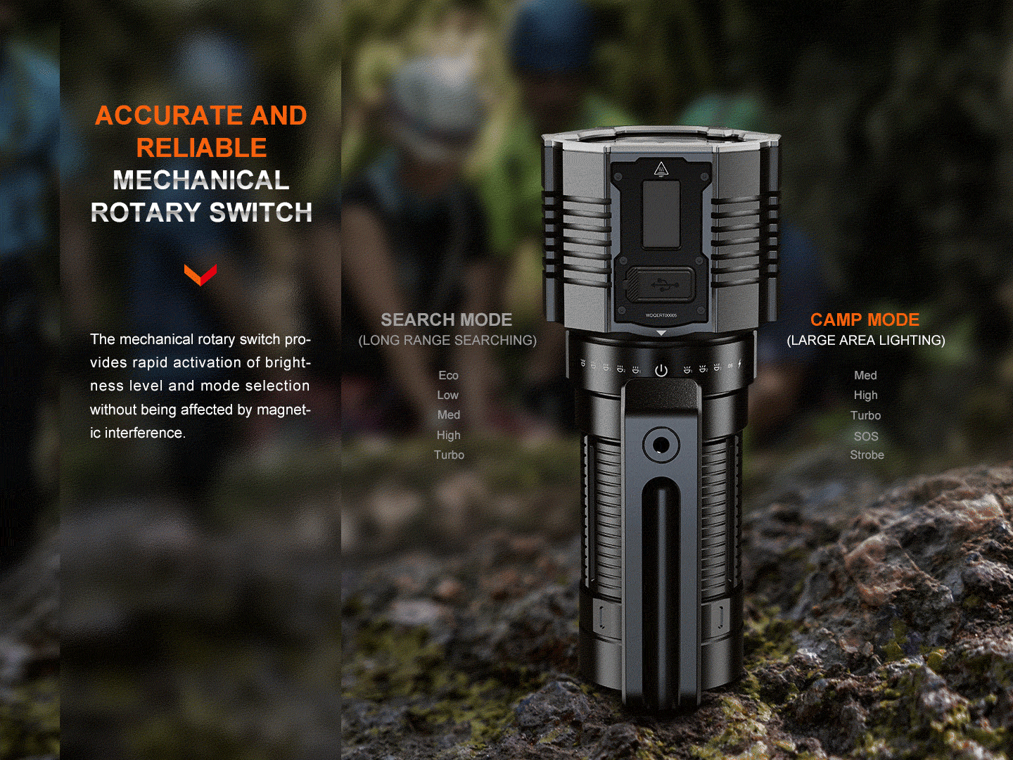 Fenix LR60R High Power Flashlight 1,085 Meters - 21,000 Lumens