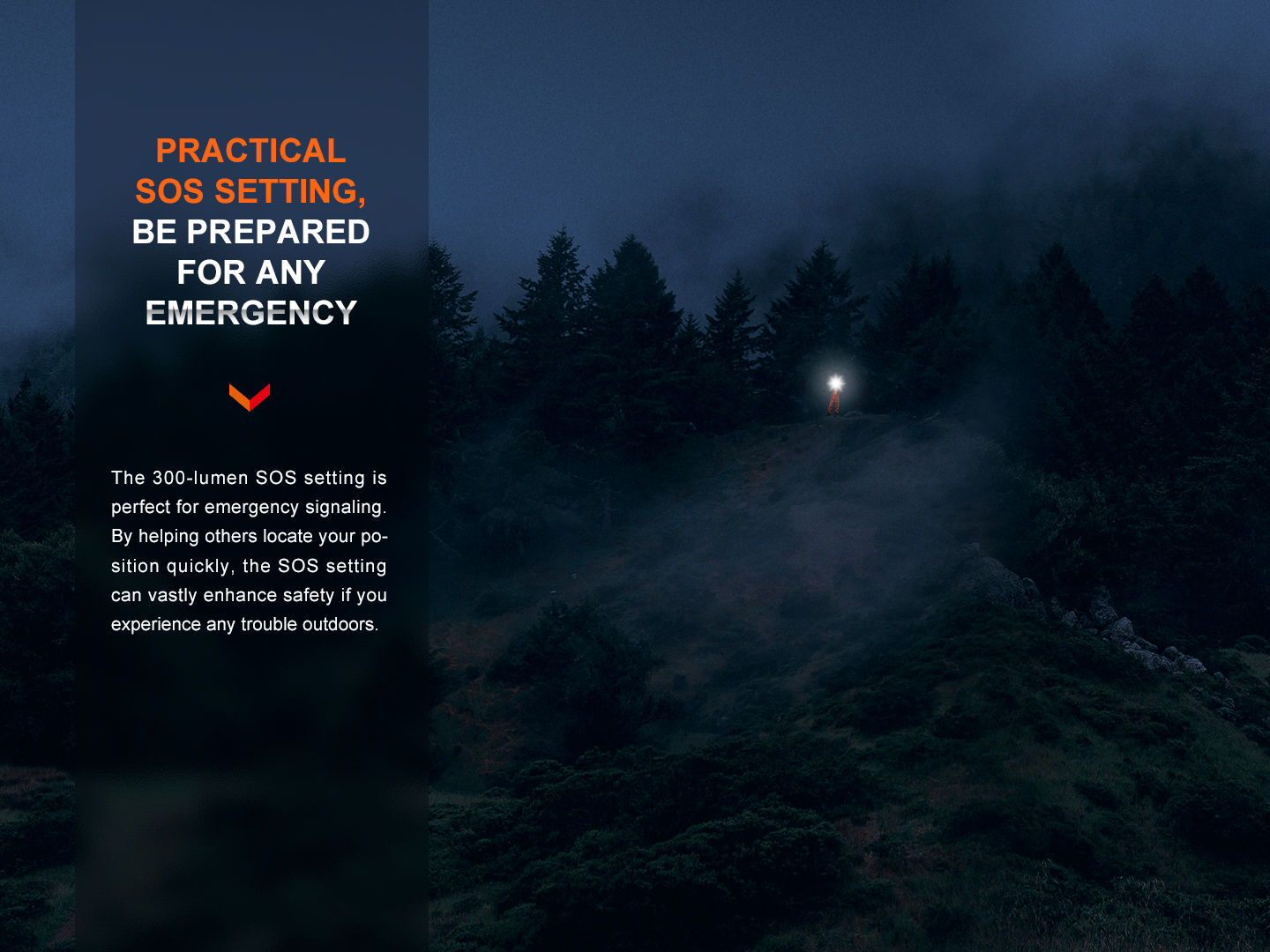 Fenix LR60R High Power Flashlight 1,085 Meters - 21,000 Lumens
