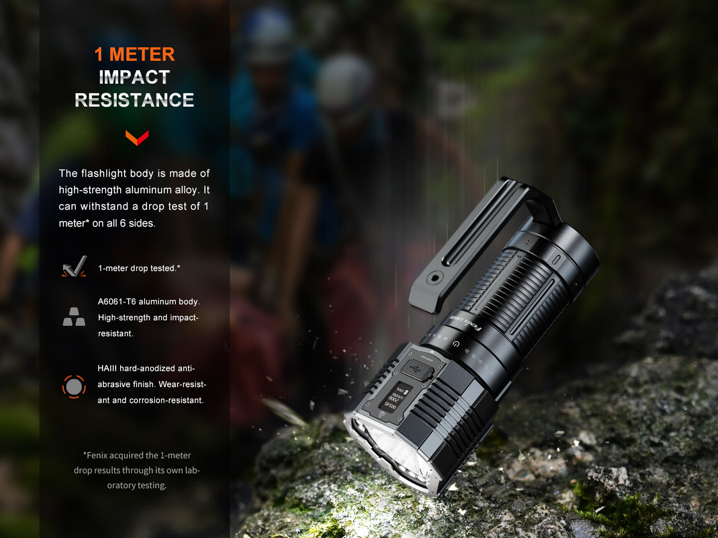 Fenix LR60R High Power Flashlight 1,085 Meters - 21,000 Lumens
