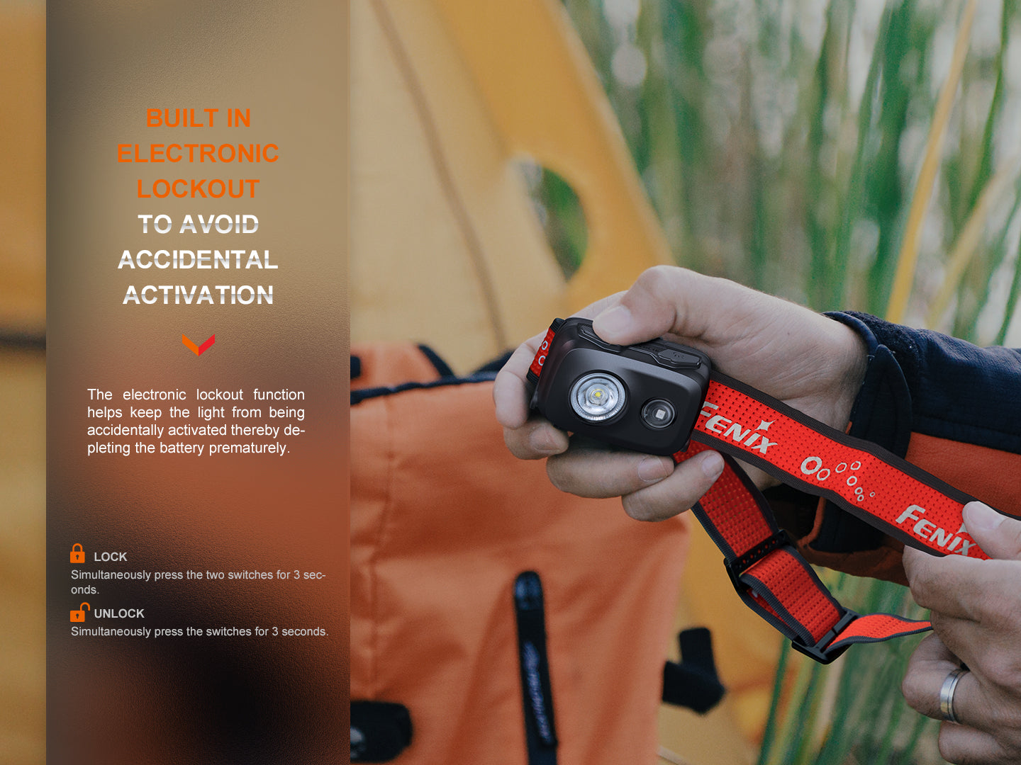 Fenix HL16 Lightweight Headlamp For Trail Running, Hiking, Camping, Fishing & Etc