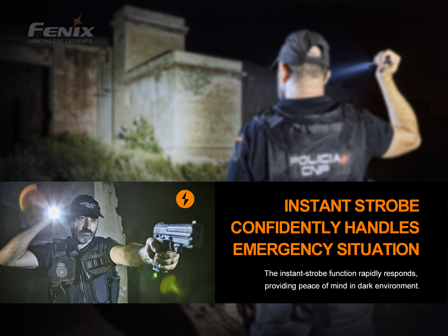Fenix PD32 V2 Compact Rechargeable Flashlight 395 Meters - 1,200 Lumens