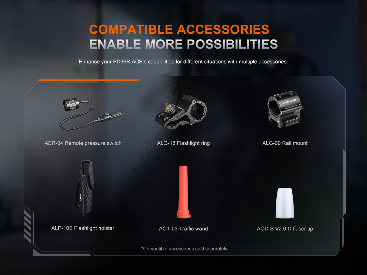 Fenix PD36R ACE Multi-Mode Tactical Flashlight