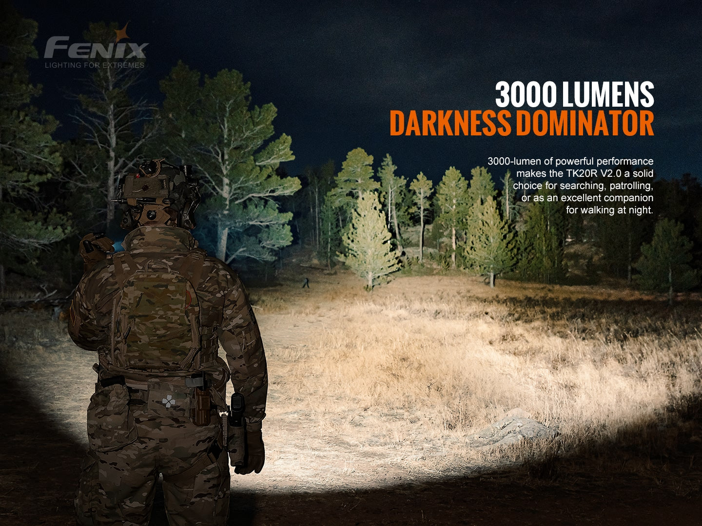 Fenix TK20R V2 Tactical Flashlight 475 Meters Throw - 3,000 Lumens