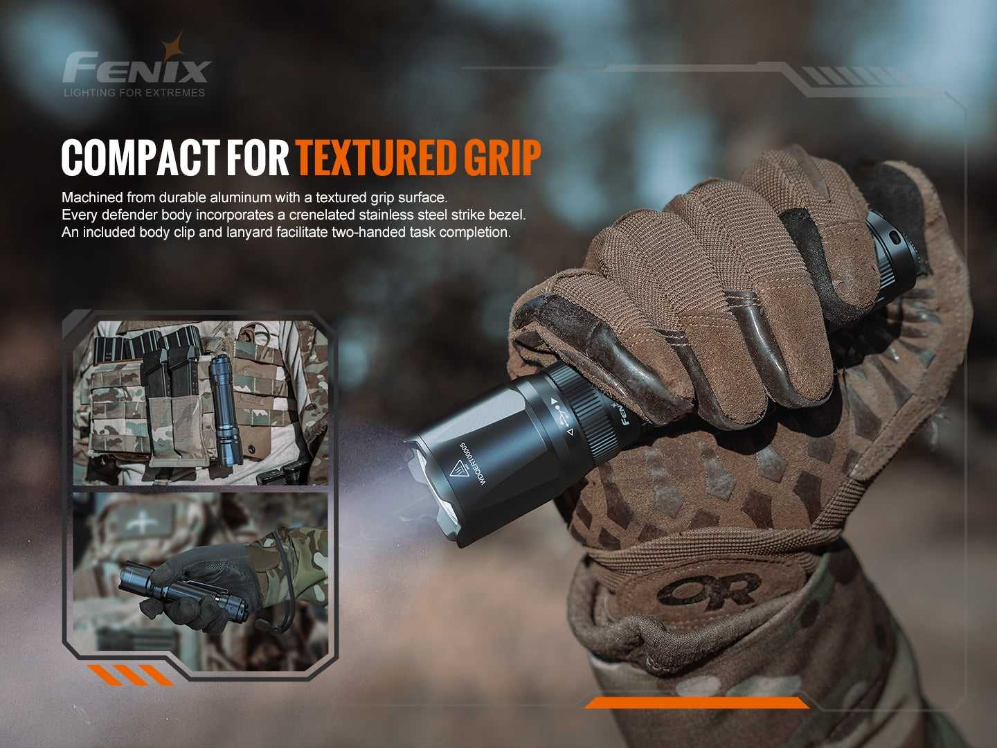 Fenix TK20R V2 Tactical Flashlight 475 Meters Throw - 3,000 Lumens