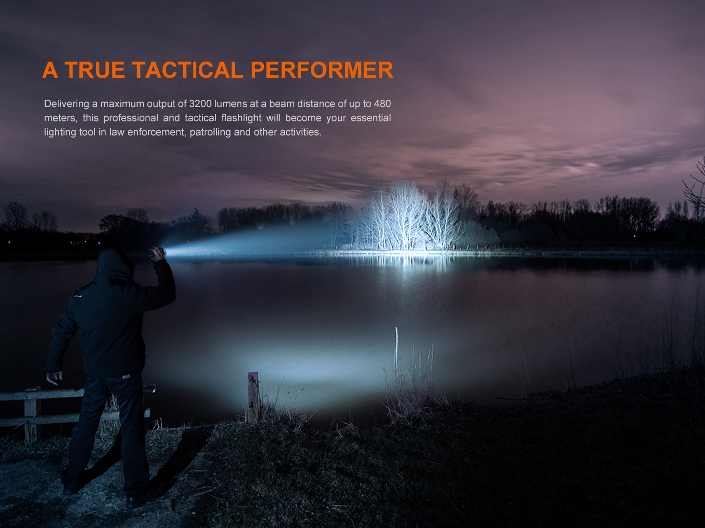 Fenix TK22R Tactical & Duty Flashlight 480 Meters Throw - 3,200 Lumens