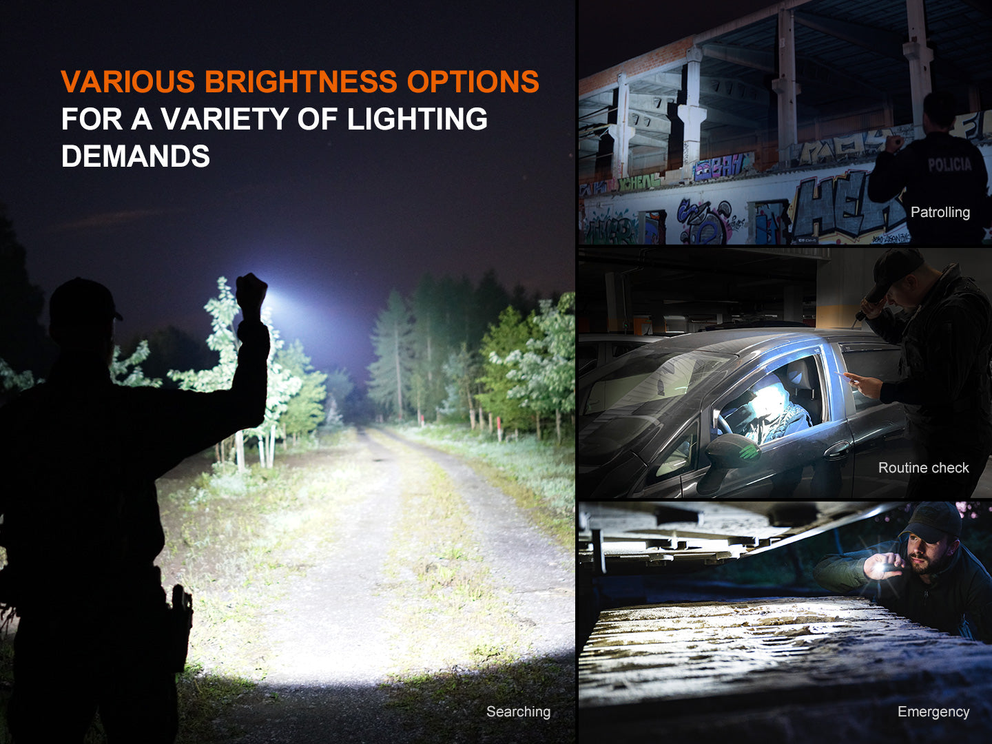 Fenix TK22R Tactical & Duty Flashlight 480 Meters Throw - 3,200 Lumens