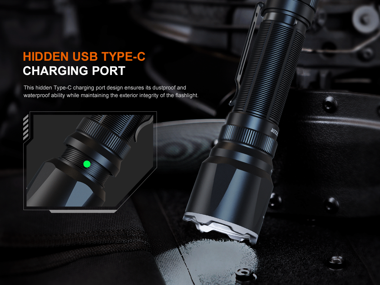 Fenix TK22R Tactical & Duty Flashlight 480 Meters Throw - 3,200 Lumens