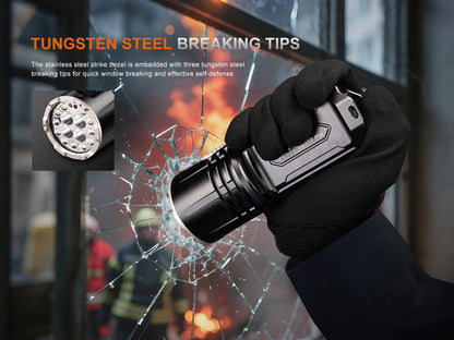 Fenix LR35R Pro Rechargeable Palm-Size Search Light - High Power Flashlight With Red & UV Secondary Lights