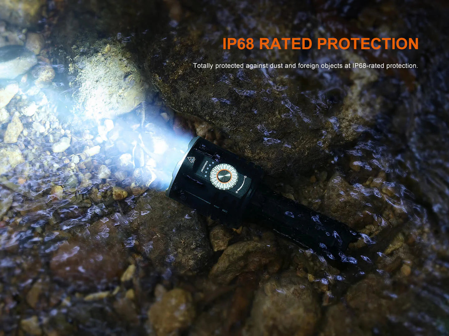 Fenix LR35R Pro Rechargeable Palm-Size Search Light - High Power Flashlight With Red & UV Secondary Lights