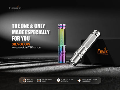(Limited Edition) Fenix Silvglow Stainless Steel Keychain Flashlight