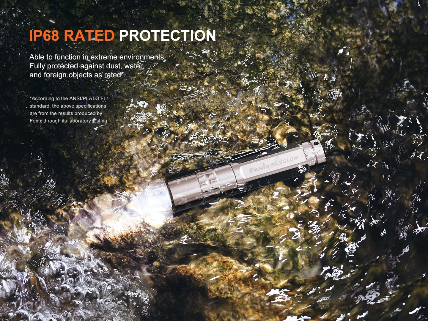 (Limited Edition) Fenix Silvglow Stainless Steel Keychain Flashlight