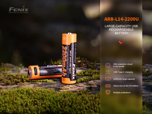 Fenix ARB-L14-2200U 1.5v AA Rechargeable Battery