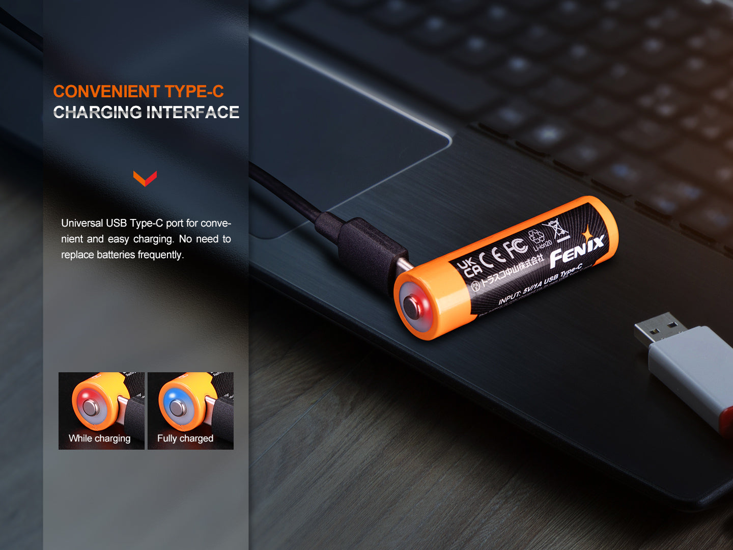 Fenix ARB-L14-2200U 1.5v AA Rechargeable Battery