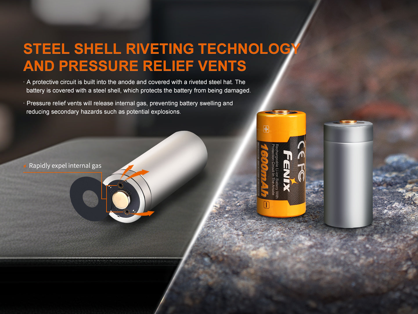 Fenix ARB-L18-1600 18350 Li-ion Rechargeable Battery