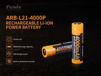 Fenix ARB-L21-4000P 21700 Li-ion Rechargeable Battery