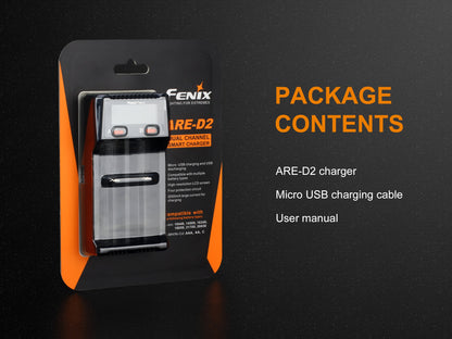 Fenix ARE-D2 Intelligent USB Battery Charger