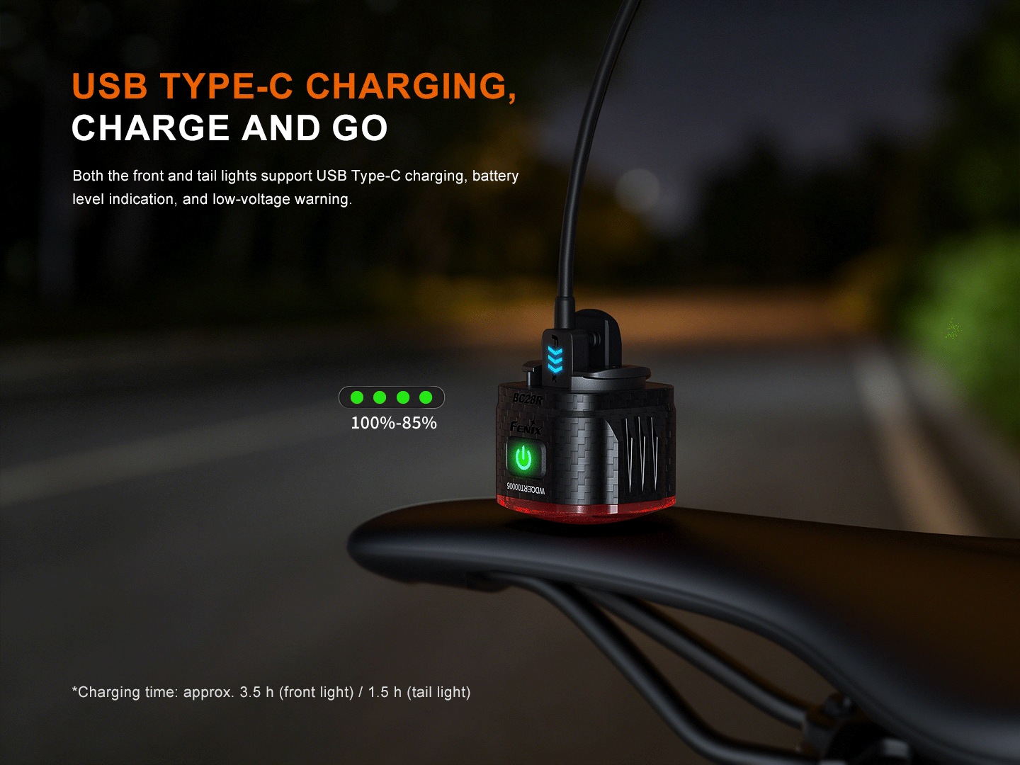 Fenix BC28R Smart Sync Bike Light Combo [2,500 Lumens]