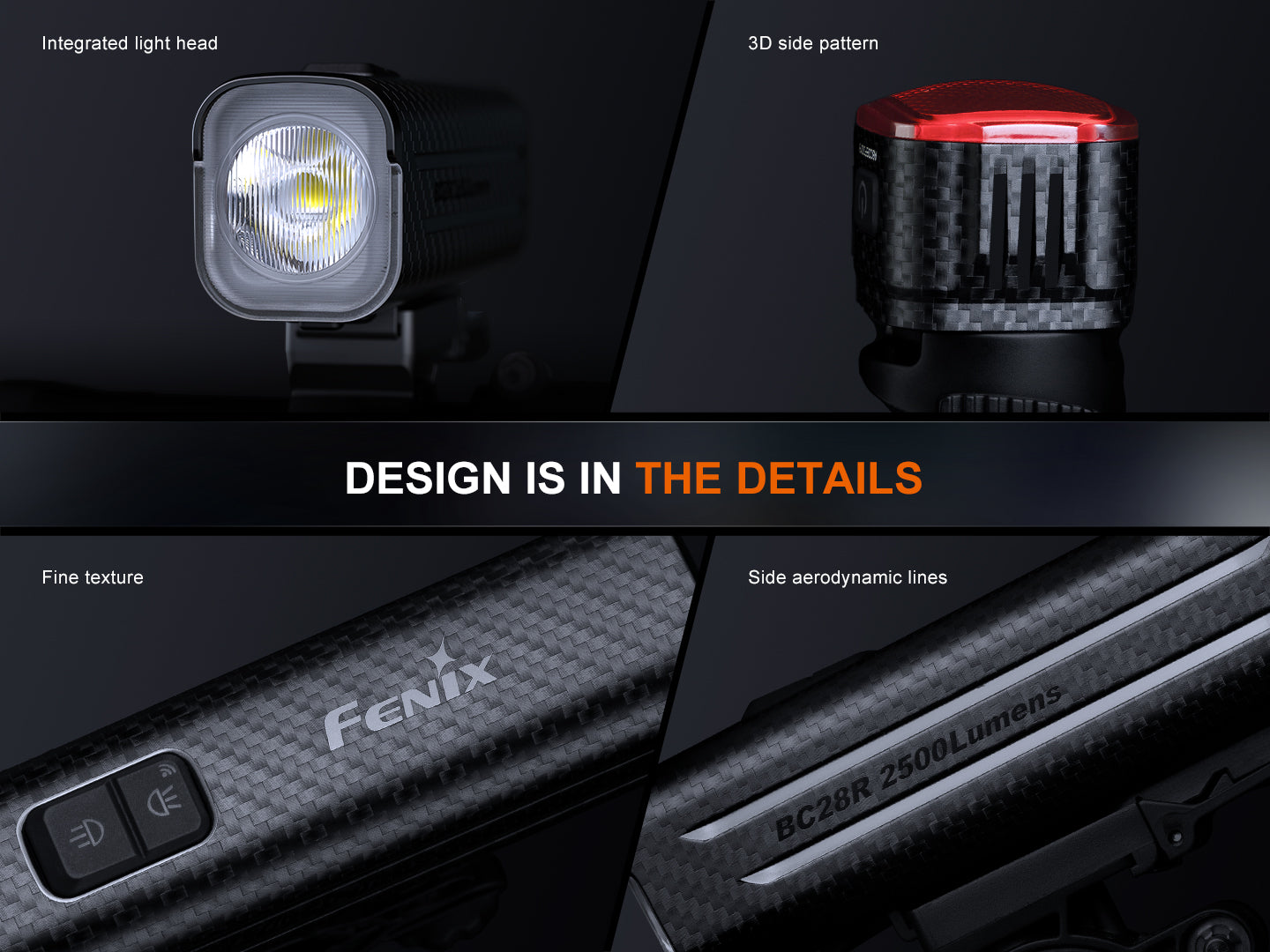 Fenix BC28R Smart Sync Bike Light Combo [2,500 Lumens]