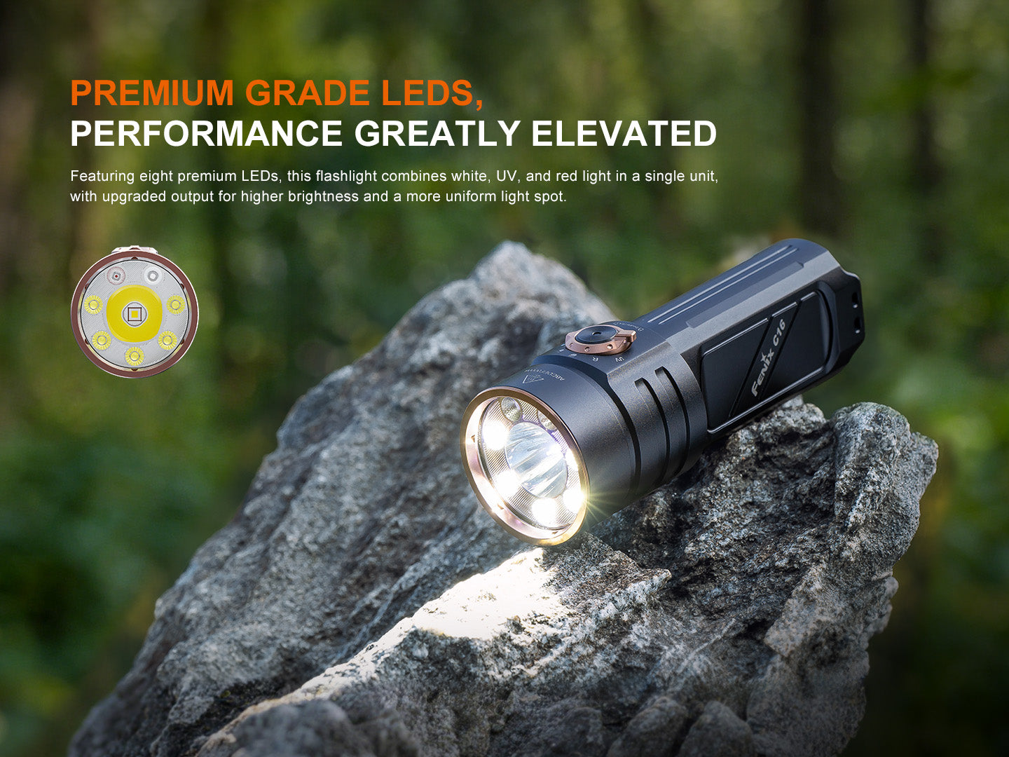 Fenix C16 Multi Light Sources Flashlight [6,000 Lumens]