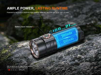 Fenix C16 Multi Light Sources Flashlight [6,000 Lumens]