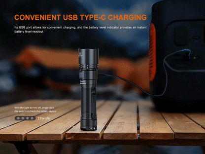 Fenix C5 V2 Heavy Duty Compact Rechargeable Flashlight