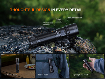 Fenix C5 V2 Heavy Duty Compact Rechargeable Flashlight