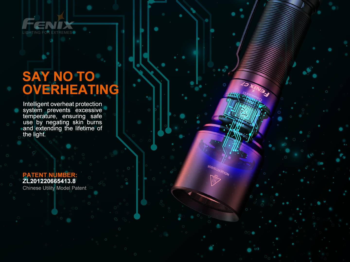 Fenix C7 High Performance Rechargeable Flashlight - 3,000 Lumens