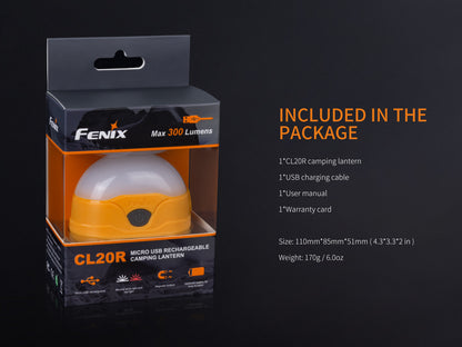 Fenix CL20R Compact Waterproof Rechargeable Camping / Outdoor Lantern