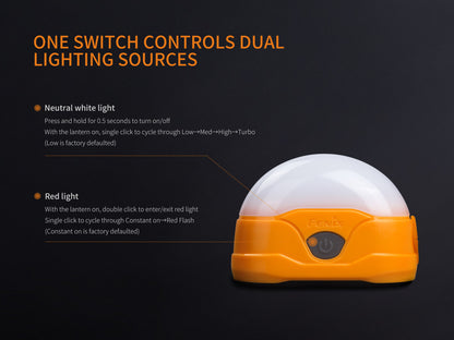 Fenix CL20R Compact Waterproof Rechargeable Camping / Outdoor Lantern