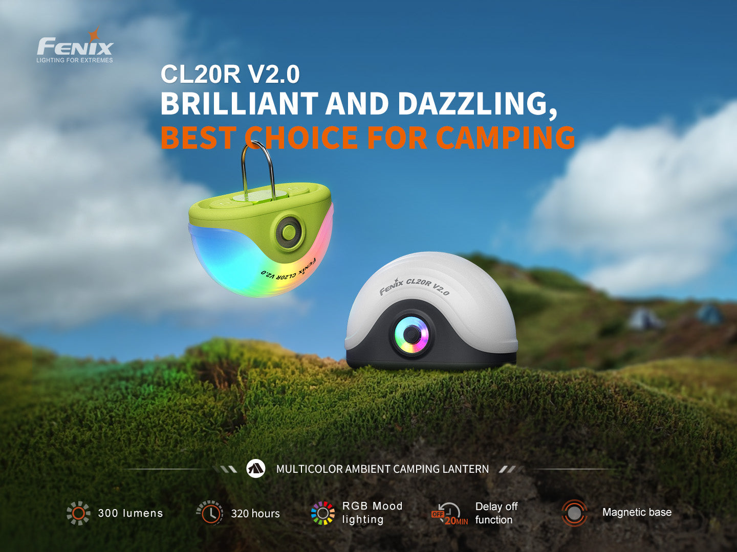 Fenix CL20R V2 Multi-color Ambient Camping Lantern