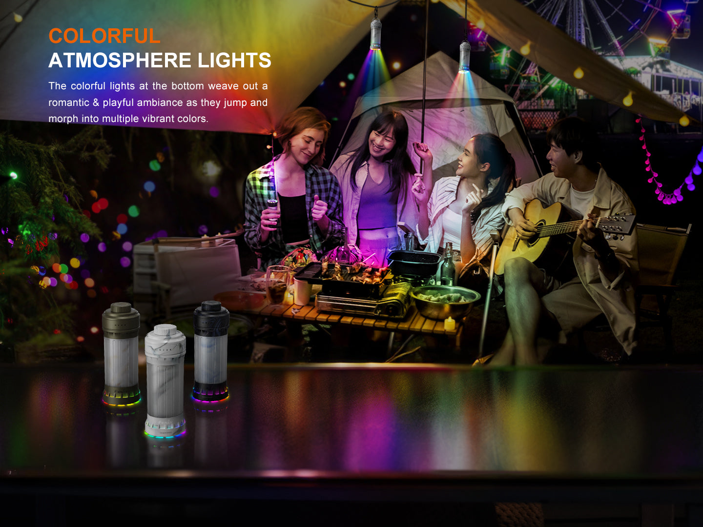 Fenix CL22R 500 Lumens Compact Multi-Functional Atmosphere Camping Lantern
